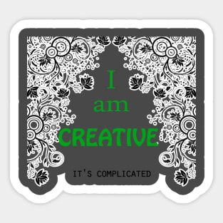 I AM CREATIVE. Sticker